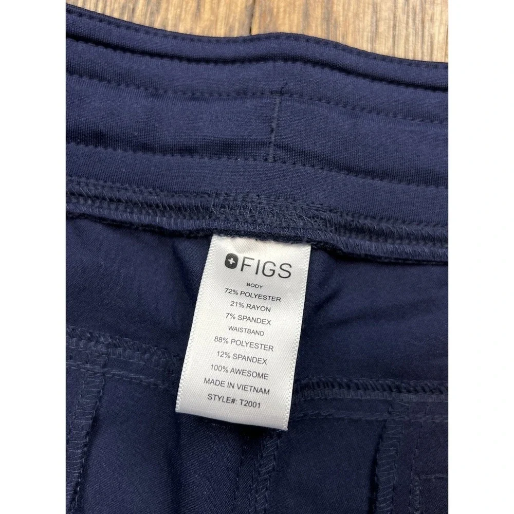 Figs Axim Cargo Technical Collection Scrub Pants Men's Size Medium Blue